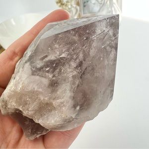 Amethyst Top Polish Half Rough Tower Point From Brazil Crystal Home Decor Altar